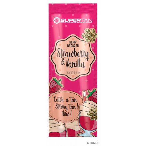 Supertan Strawberry & Vanilla 15 ml szoláriumkrém