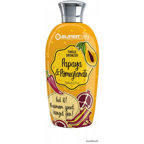 Supertan Papaya & Pomegranate Tingle Bronzer 200 ml szoláriumkrém